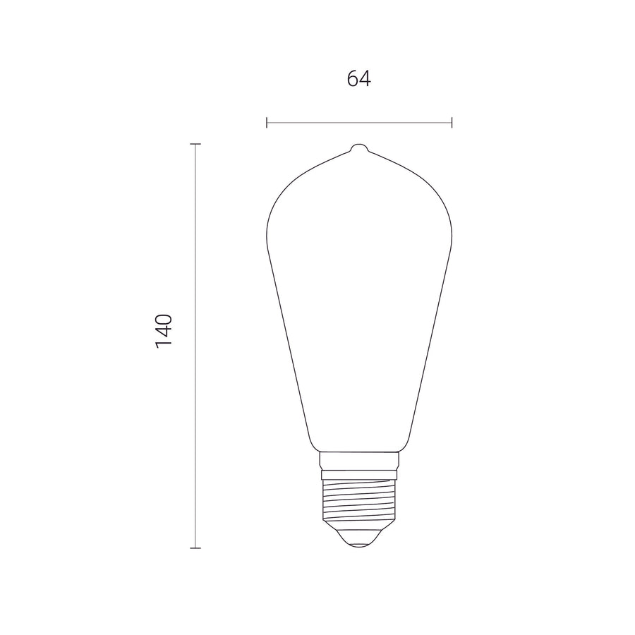 4lite WiZ Connected E27 Vintage Gold Smart Bulbs, 4 Pack