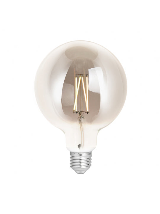 4Lite Wiz Connected LED Smart Globe G125 Filament Bulb Smoky ES (E27) Tuneable White & Dimmable