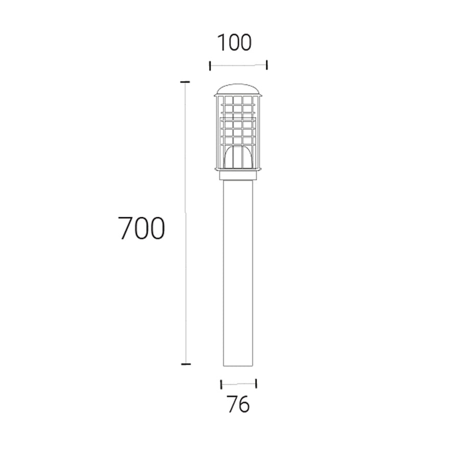 4Lite Wiz Connected Single Pendant Blackened Silver with Amber ST64 Filament LED Smart Bulb