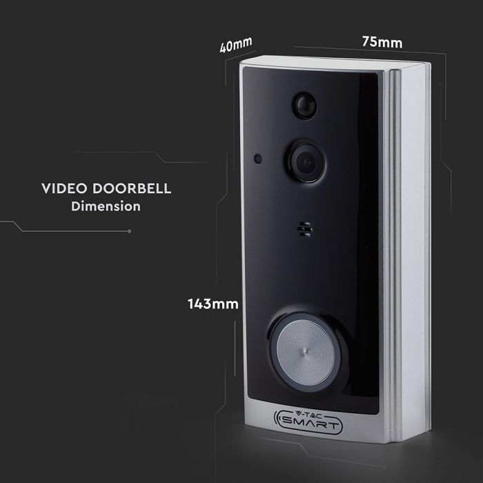 V-TAC Smart Doorbells With Chime