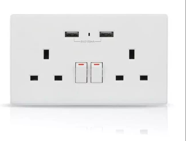 V-Tac Smart Wifi Wall Socket With Alexa & Google Home