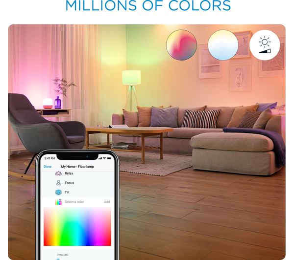 4Lite Wiz Connected LED Smart Bulb Wifi & Bluetooth ES (E27) Colour Changing, Tuneable White & Dimmable