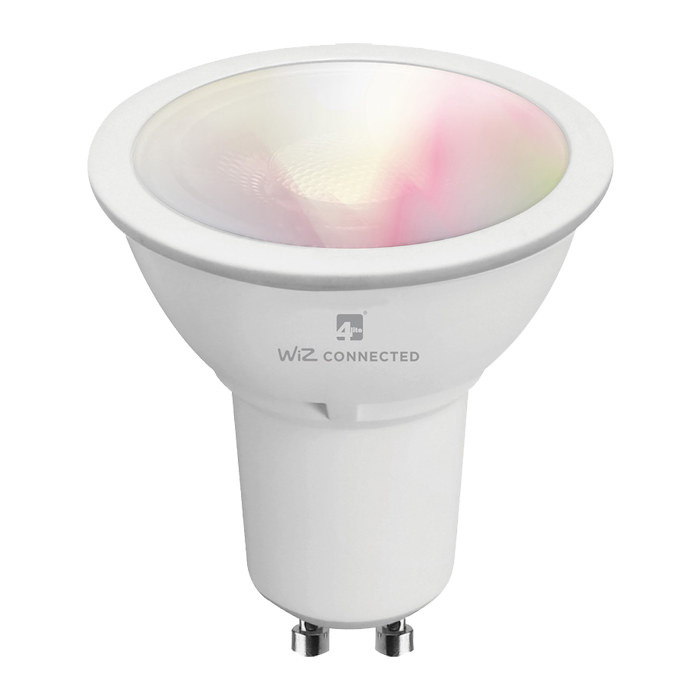 4Lite Wiz Connected LED Smart GU10 Bulb WiFi & Colour changing, Tuneable White & Dimmable