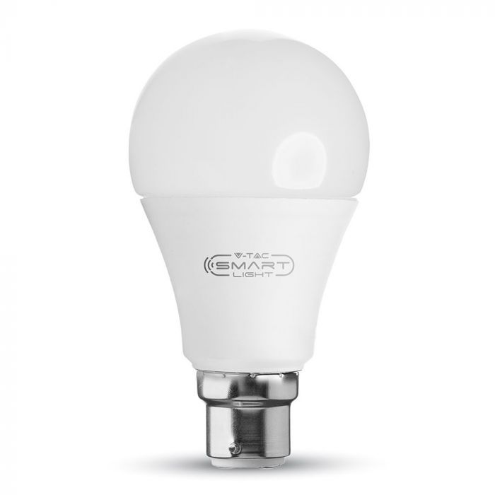 V-TAC Smart B22 10w Bulb Compatible With Amazon Alexa & Google Home RGB+WW+CW