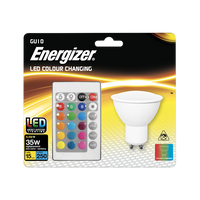 S14544 Energizer Colour Changing Gu10 Led Rgb+W With Remote Control