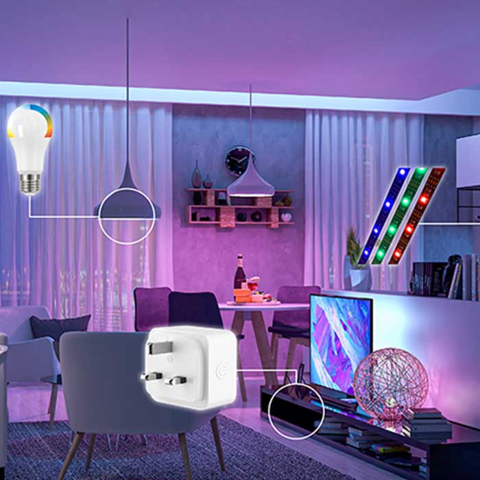 S17163 Energizer Smart E14 (Ses) Candle - 5w - Colour Changing - 470lm