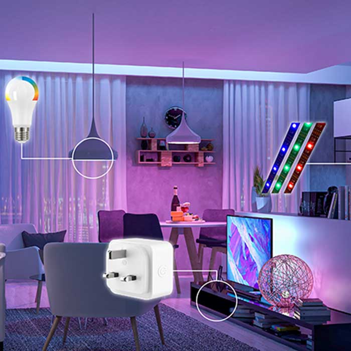 S17161 Energizer Smart B22 (BC) GLS - 9w - Colour Changing - 806lm
