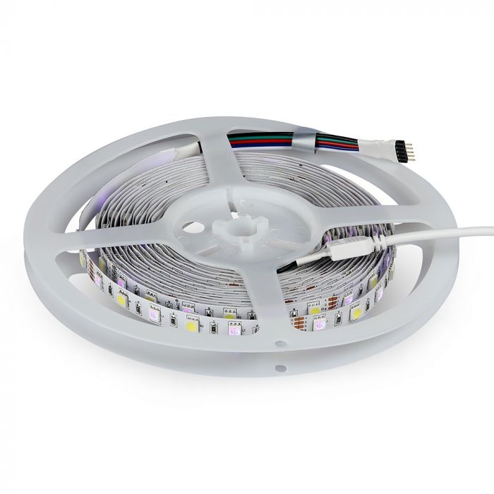 V-Tac 10W/M Led Strip Kit Compatible With Alexa & Google Home RGB+W Ip20-5m/Roll