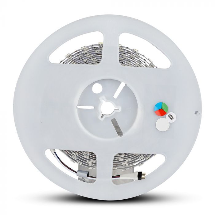 V-Tac 10W/M Led Strip Kit Compatible With Alexa & Google Home RGB+W Ip20-5m/Roll